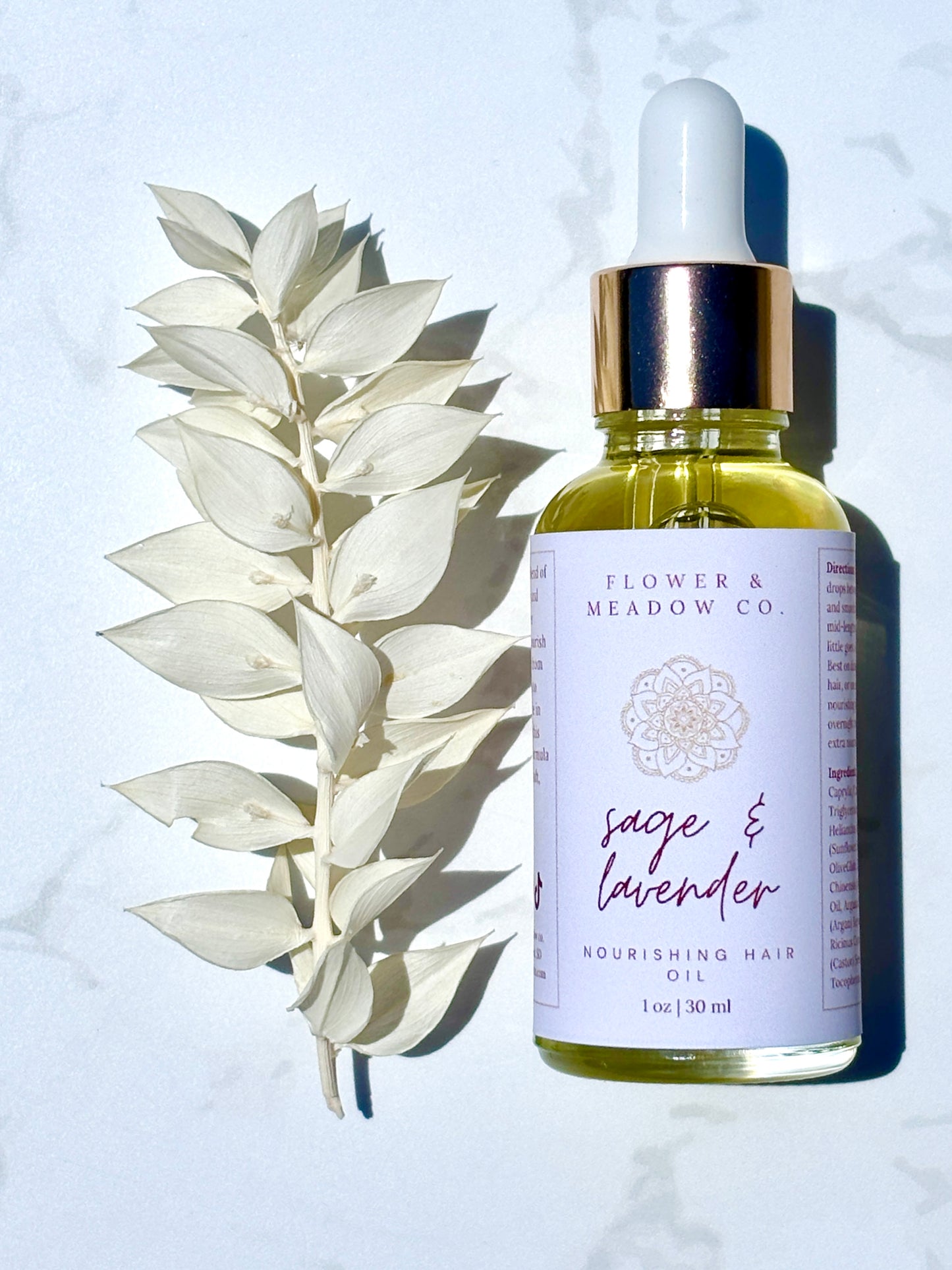Nourishing Hair Oil Sage & Lavender