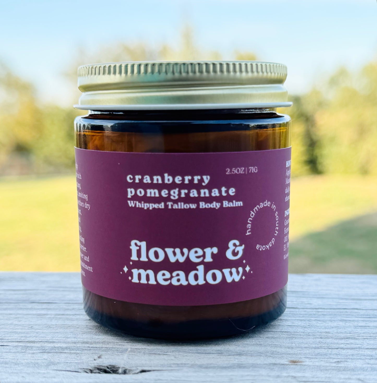 Cranberry Pomegranate Whipped Tallow Body Balm