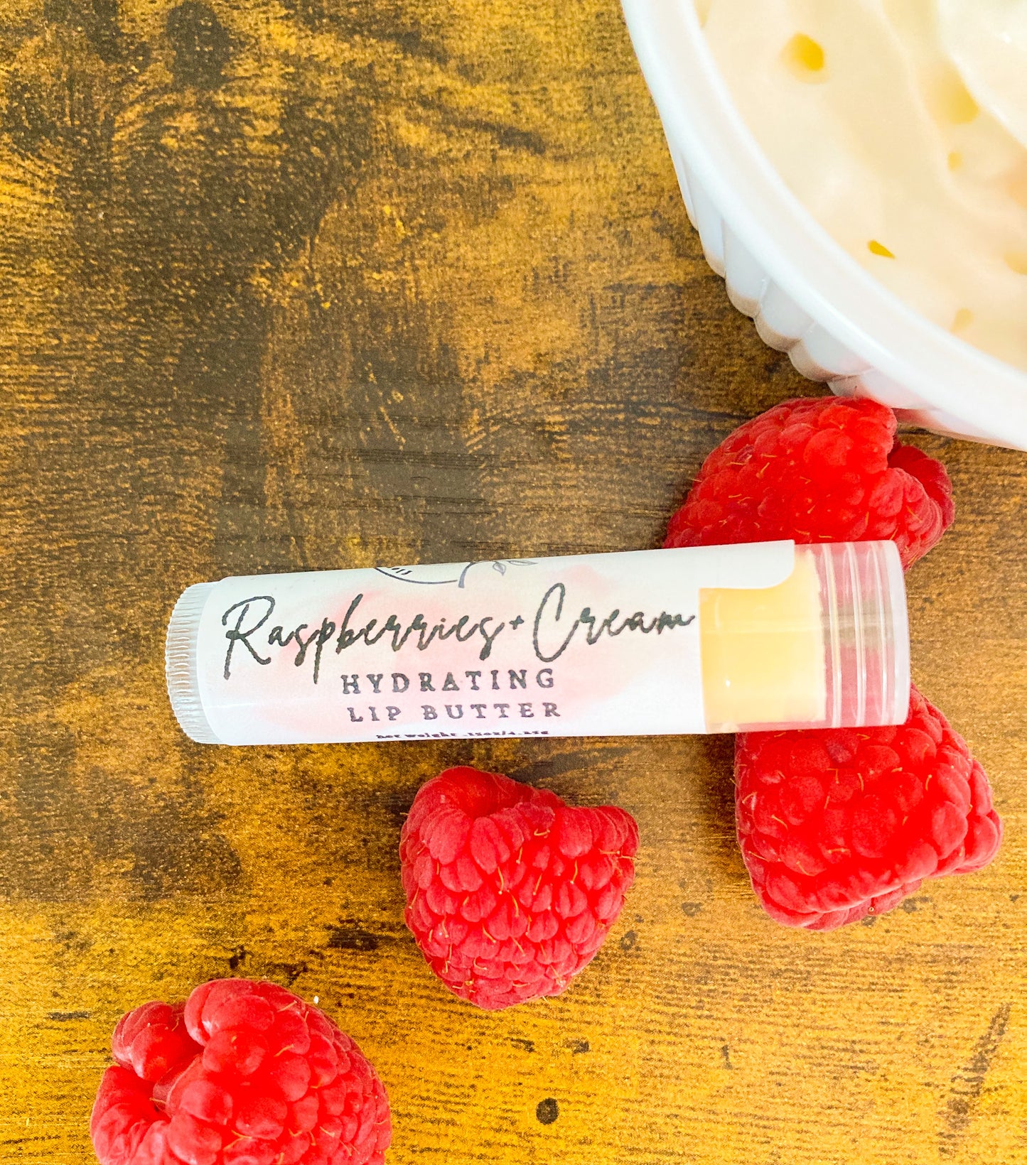 Raspberries and Cream Lip Butter