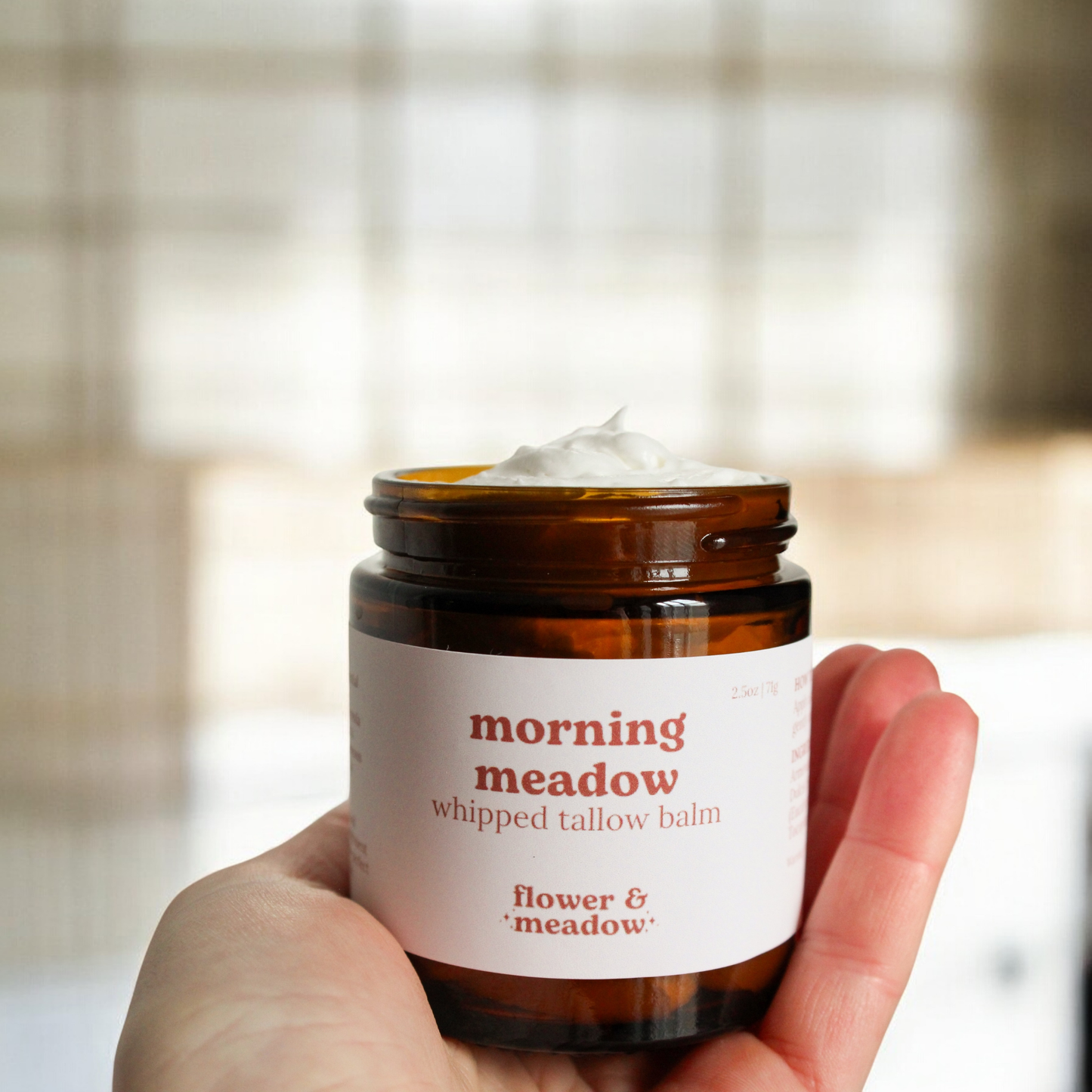 Morning Meadow Whipped Tallow Body Balm with Lavender and Eucalyptus