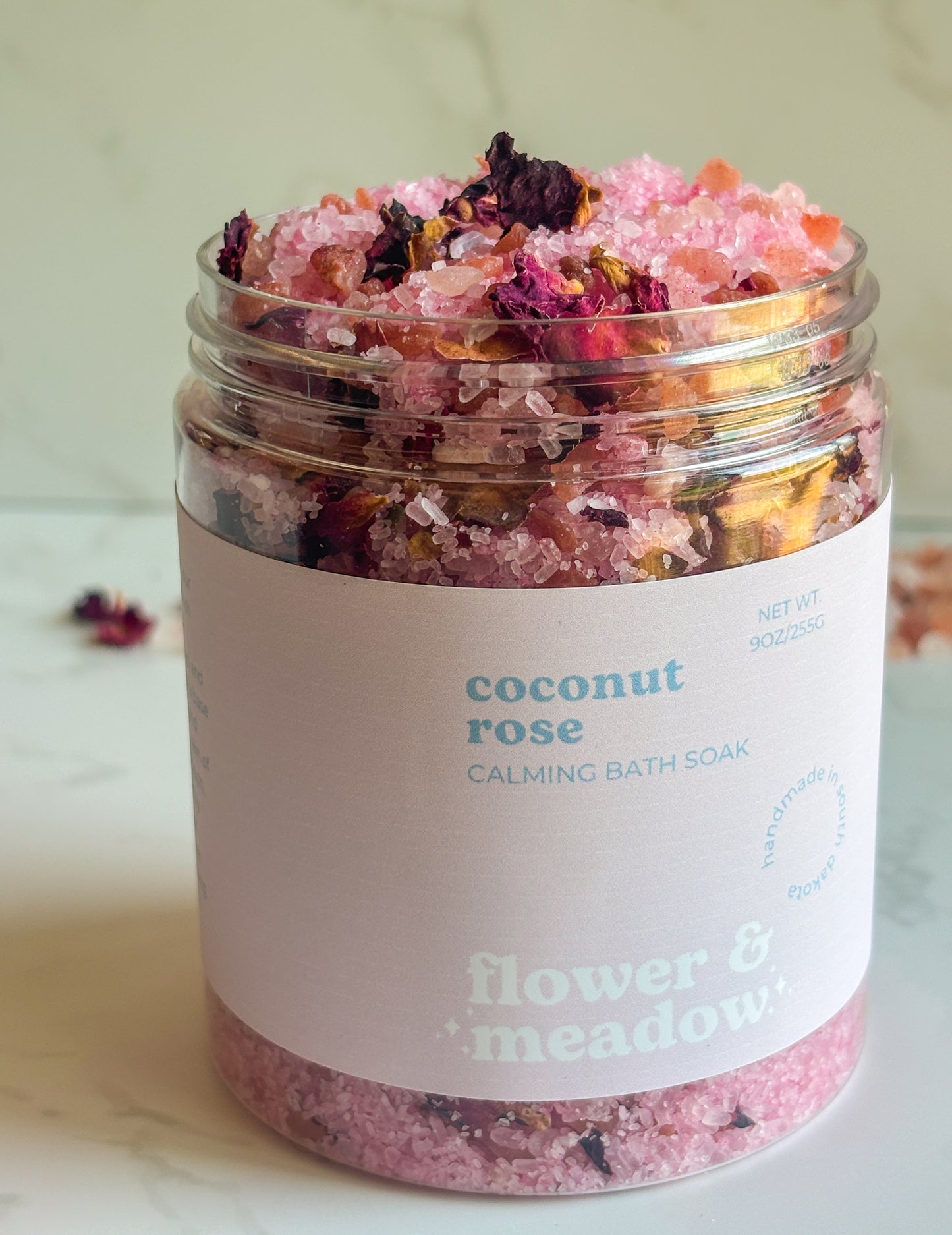 Coconut Rose Petal Bath Soak for Relaxation