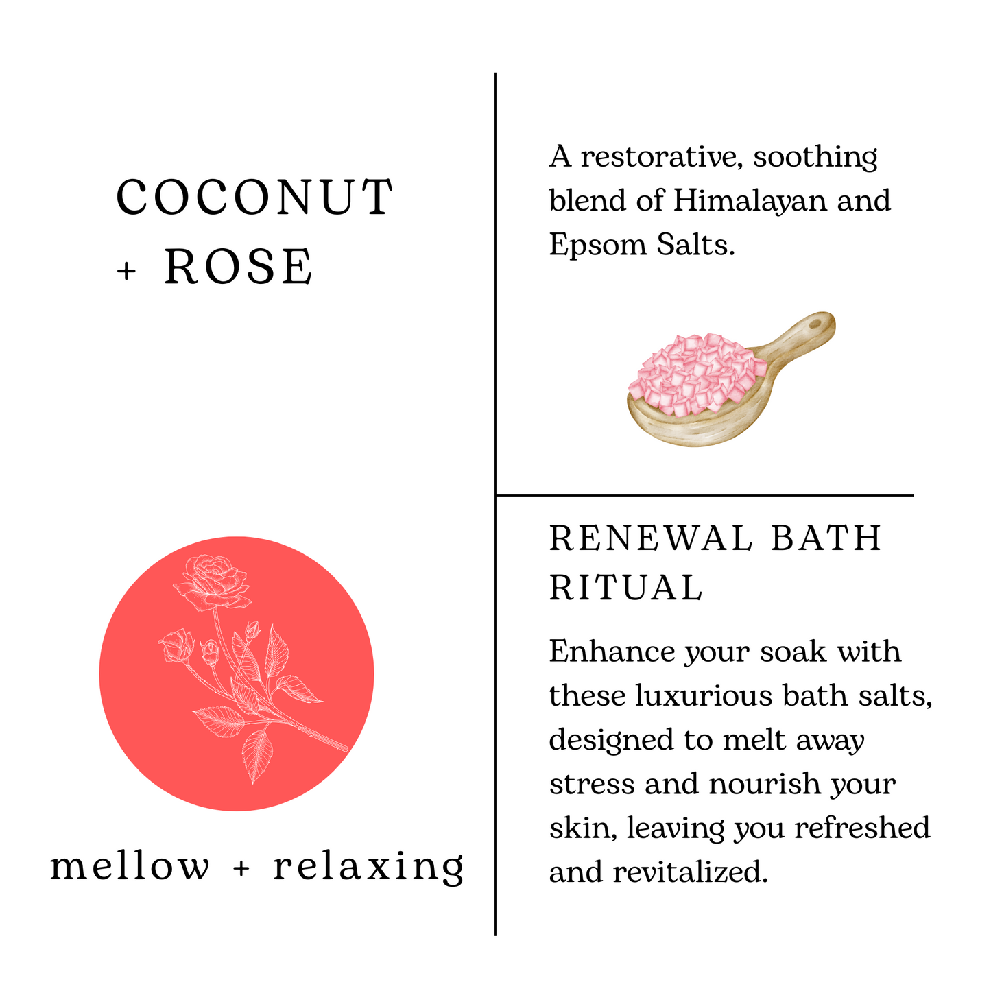 Coconut Rose Petal Bath Soak for Relaxation