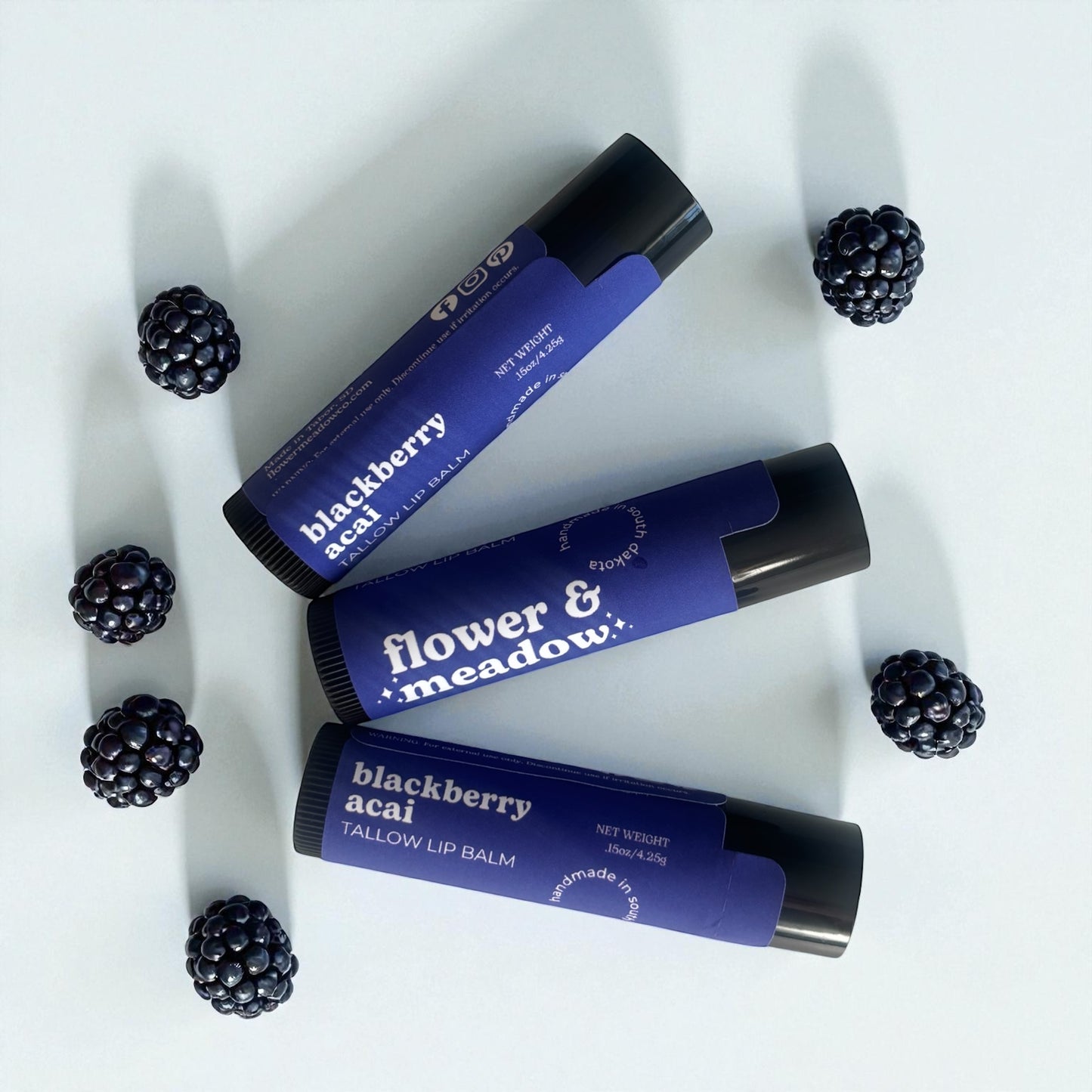 BlackBerry Açaí Tallow Lip Balm
