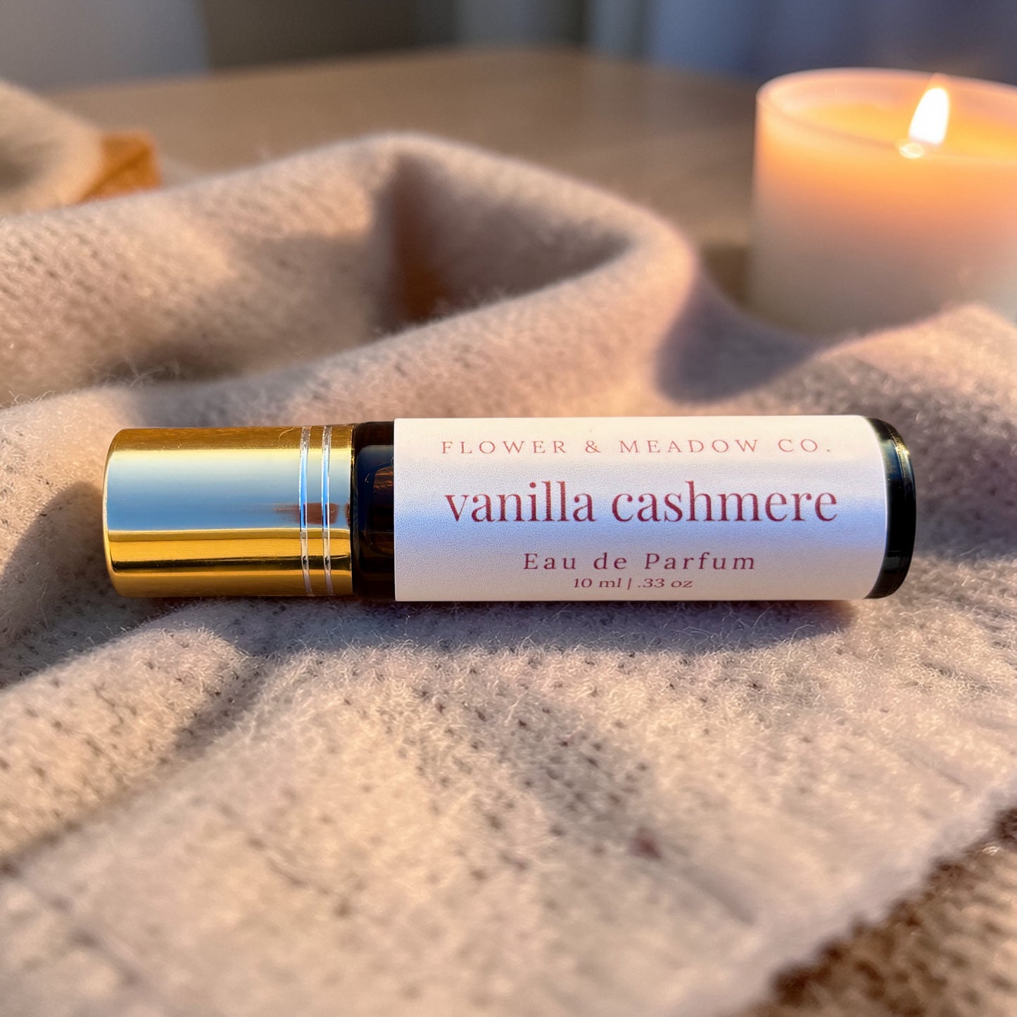 Vanilla Cashmere Warm Amber Perfume Roller and Spray