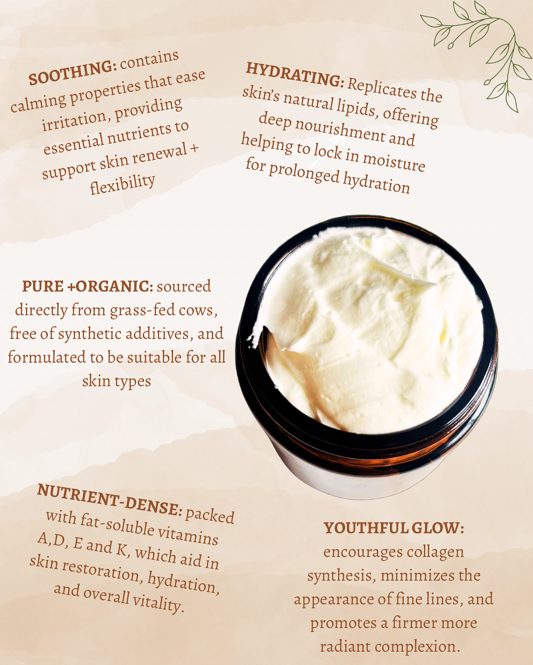 Whipped Grassfed Tallow Balm