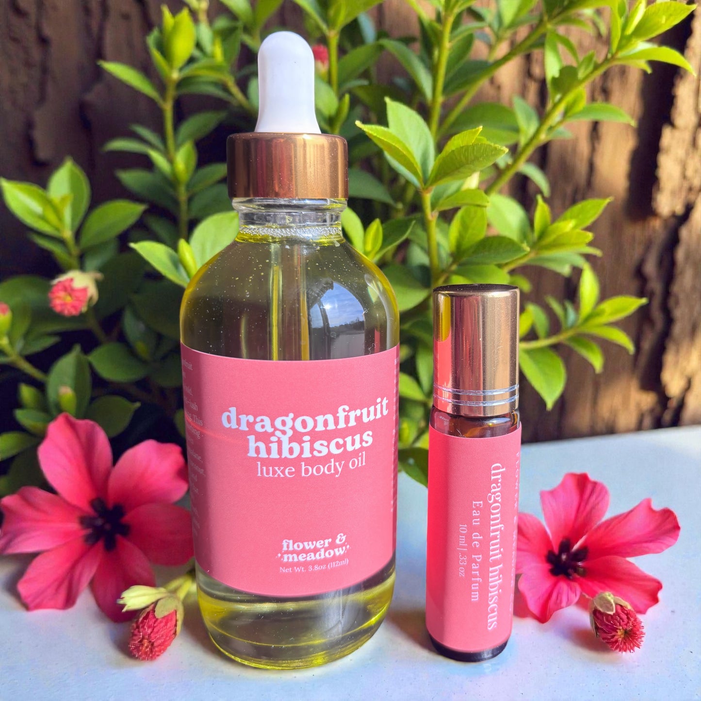 Dragonfruit Hibiscus Valentine’s Set - Custom-Wrapped