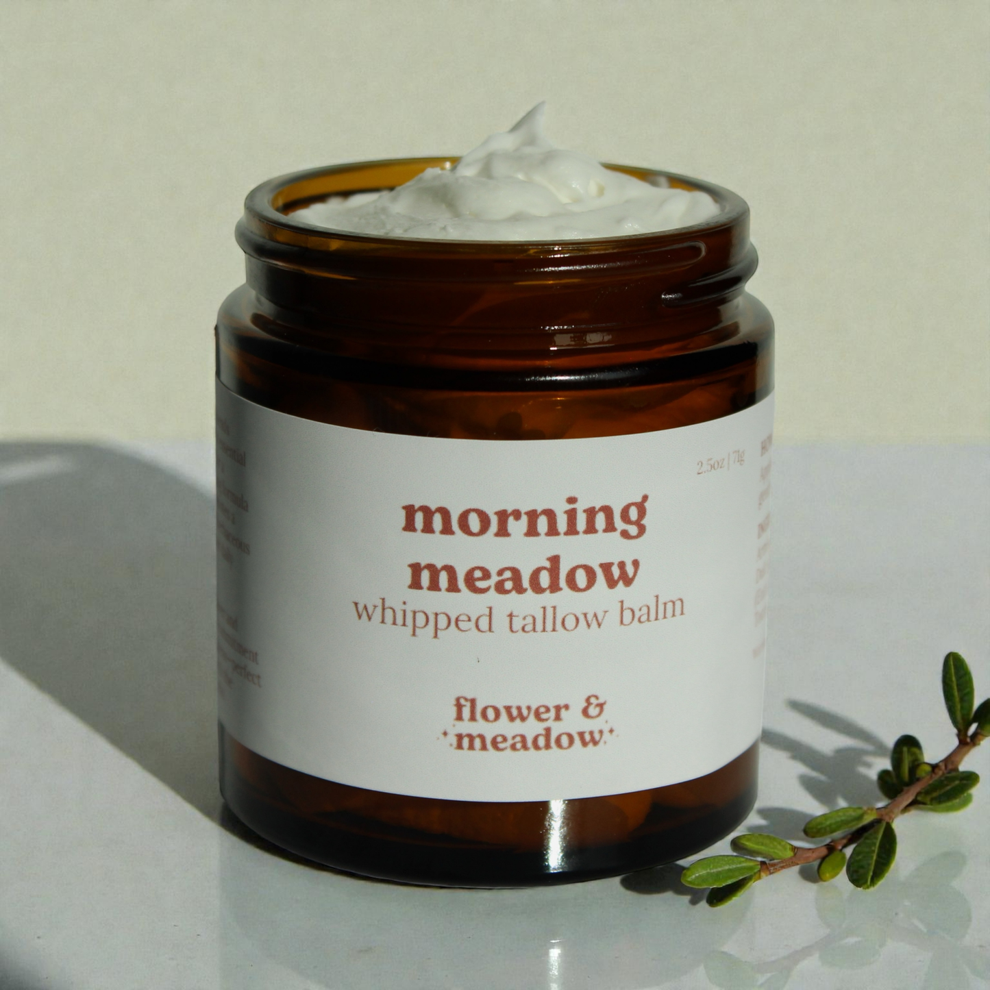 Morning Meadow Whipped Tallow Body Balm with Lavender and Eucalyptus