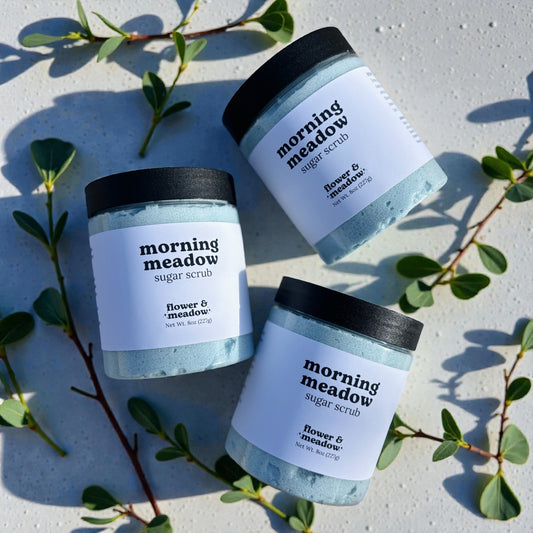 Lavender Eucalyptus Sugar Scrub with Tallow & Cambrian Blue Clay