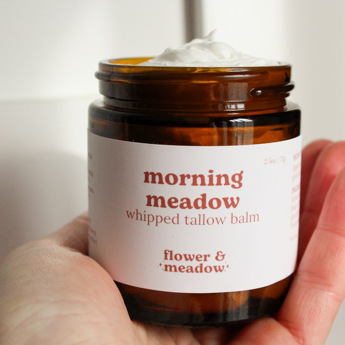 Morning Meadow Whipped Tallow Body Balm with Lavender and Eucalyptus