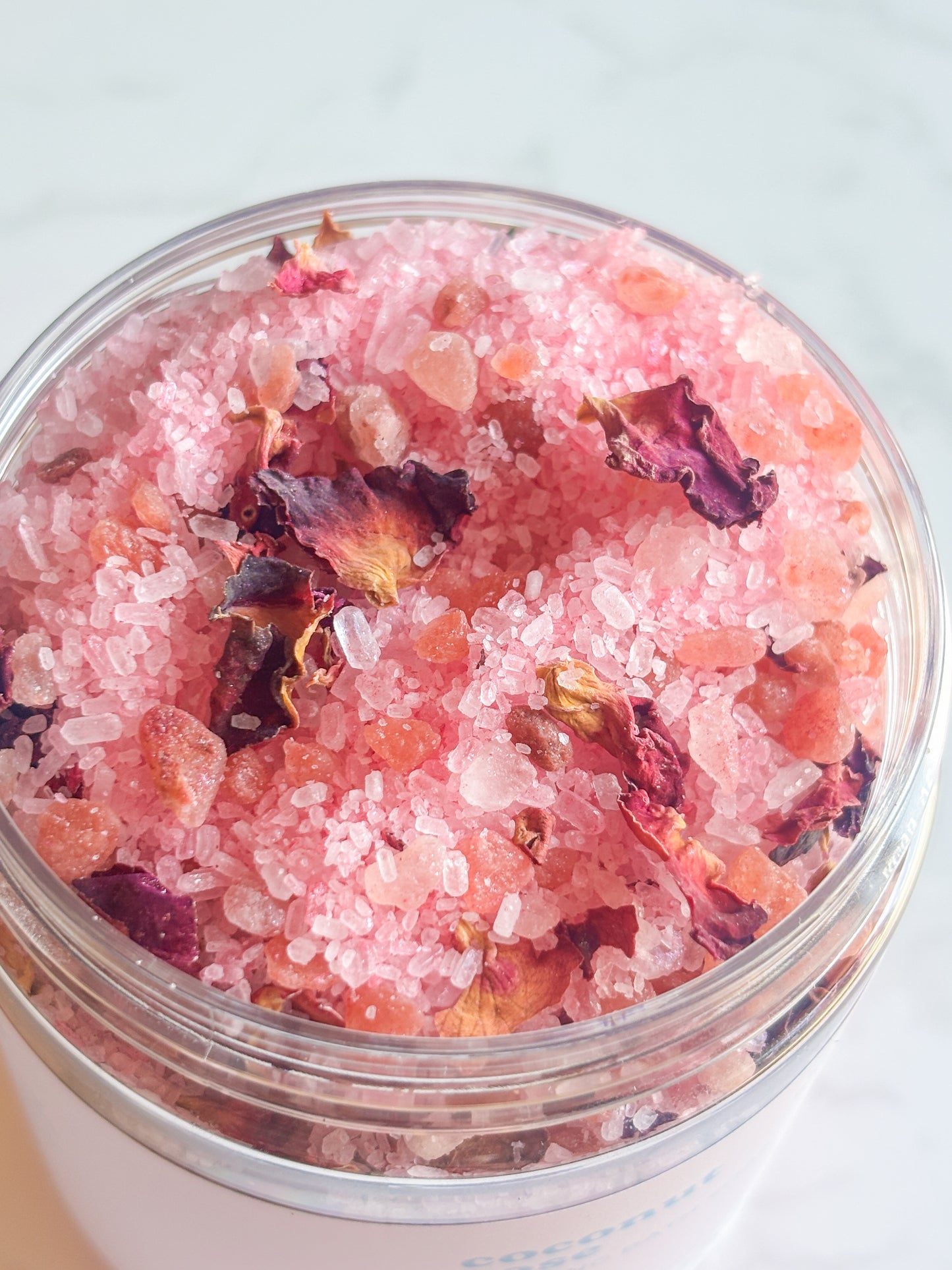 Coconut Rose Petal Bath Soak for Relaxation