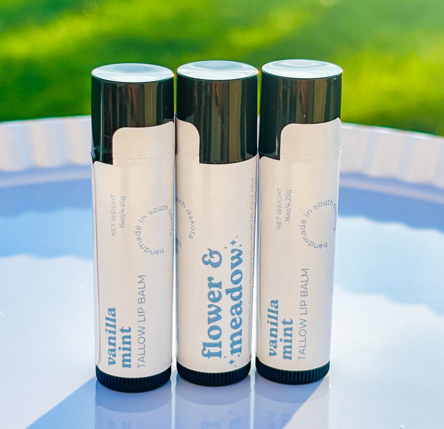 Vanilla Mint Tallow Lip Butter for Hydration