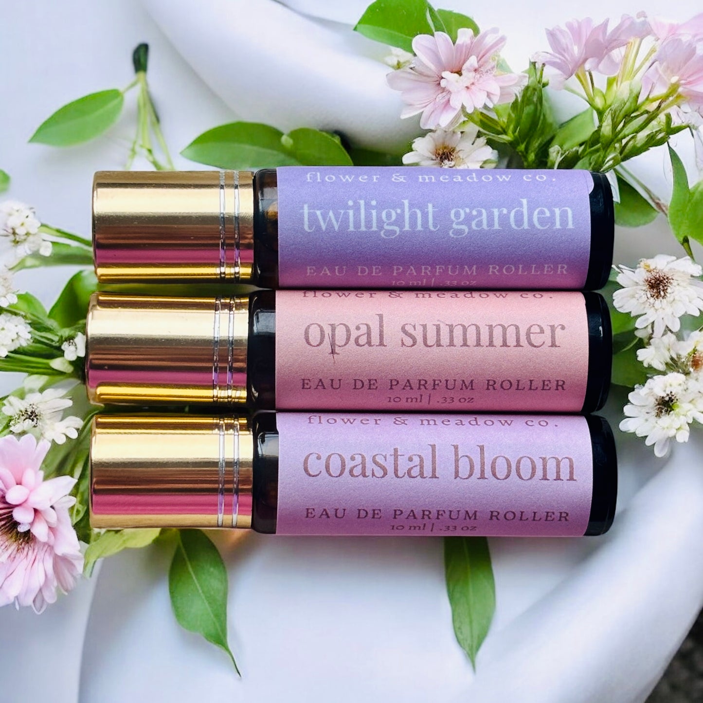 Set of 3 Perfume Roller Gift Set, phthalate-free fragrance