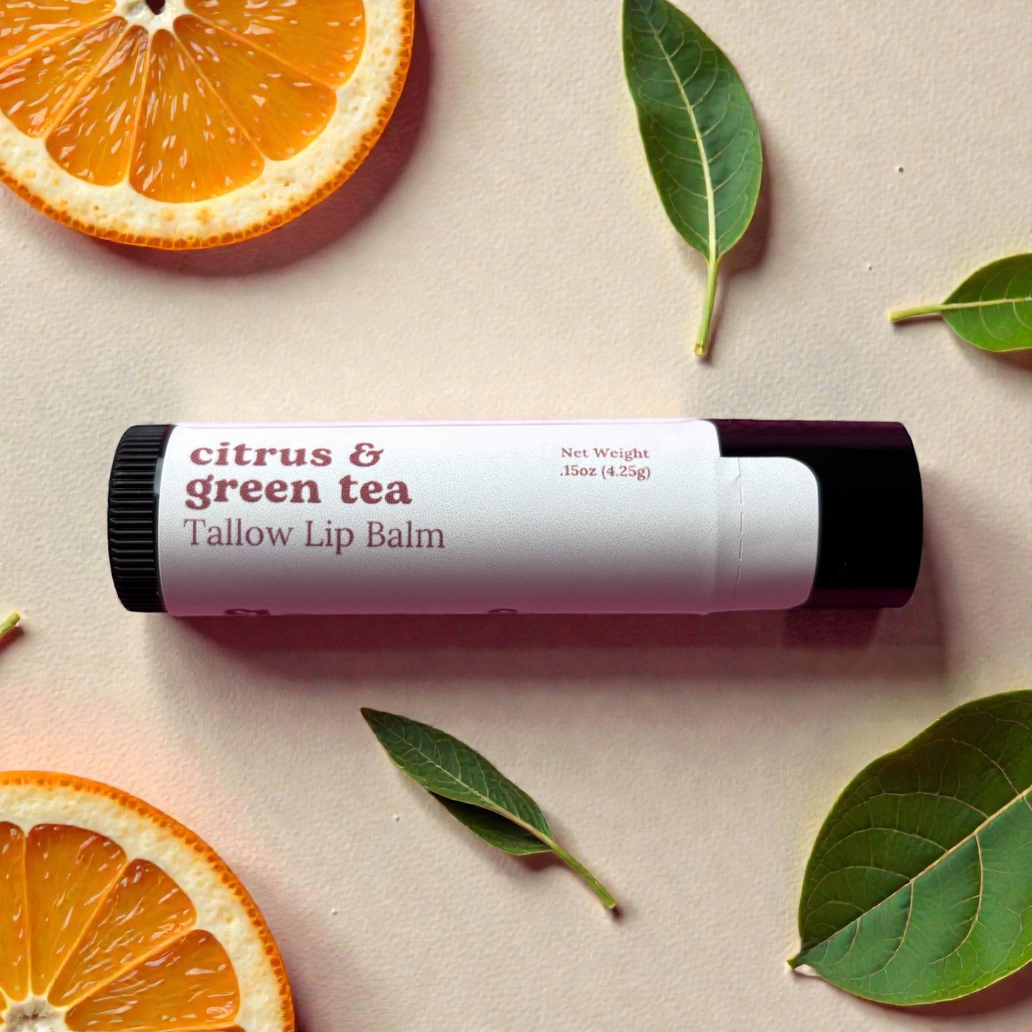 Citrus & Green Tea Tallow Lip Balm