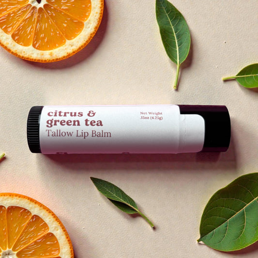 Citrus & Green Tea Tallow Lip Balm