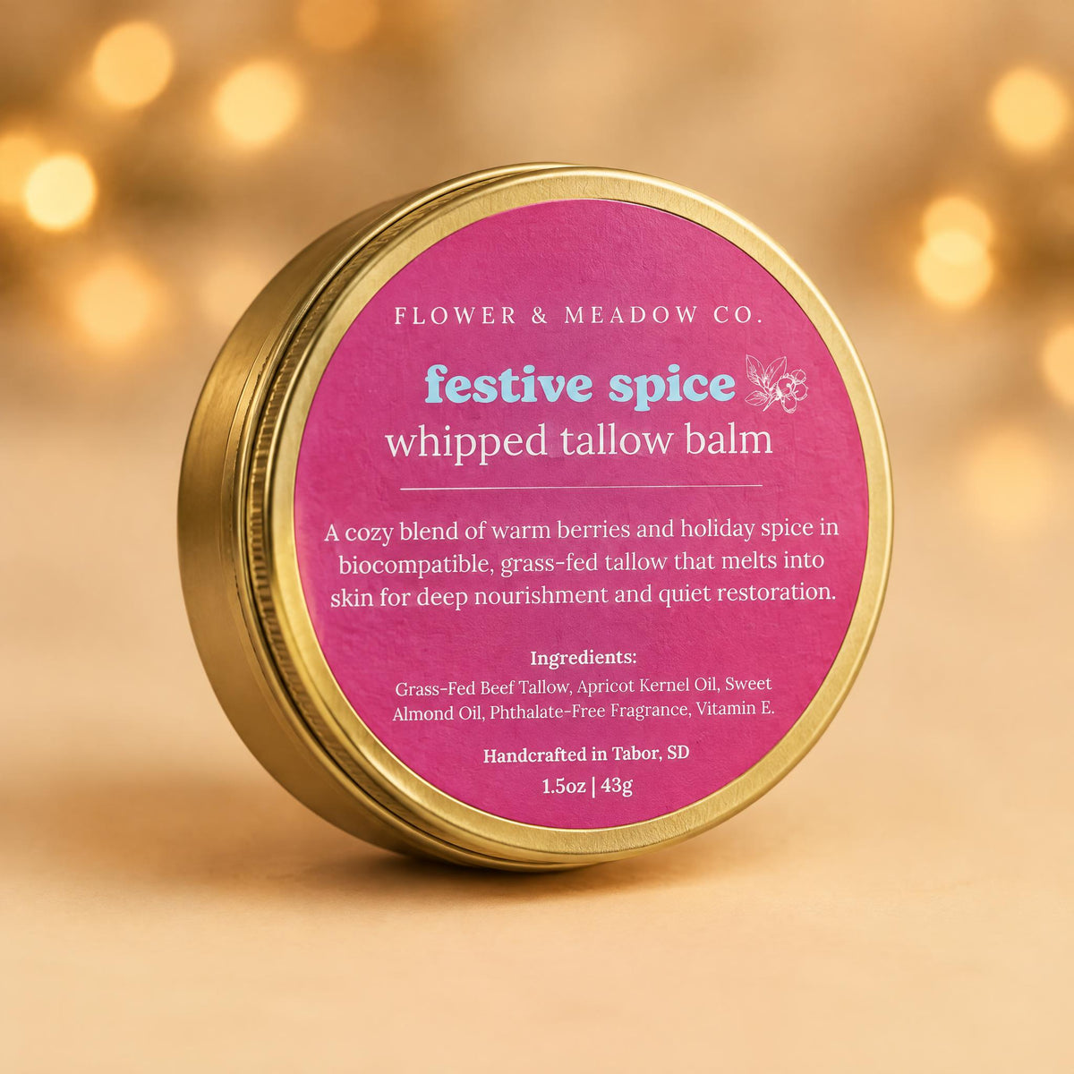 Festive Spice Whipped Tallow Body Balm