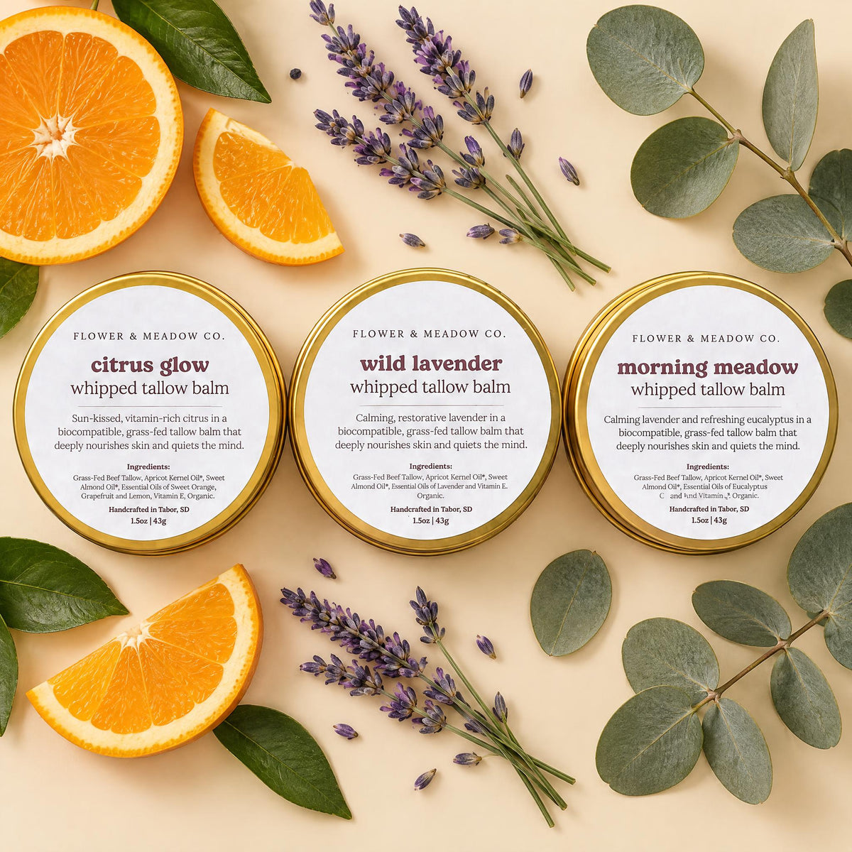 The Balm Flight | Whipped Tallow Balm Sample Set