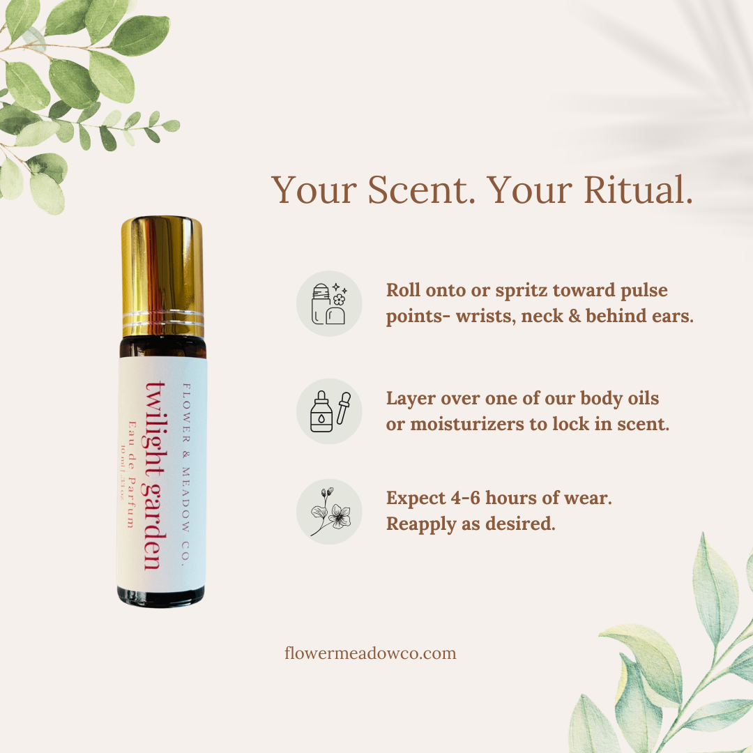 Twilight Garden Floral Perfume Roller and Spray